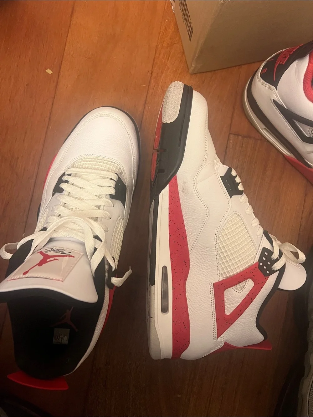 Jordan Men’s Athletic Shoes White Black Red